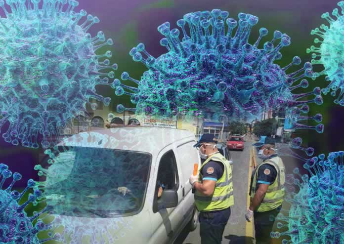 10P-FONDO COVID19 CAMIONETA POLICIA CONTROL CUARENTENA