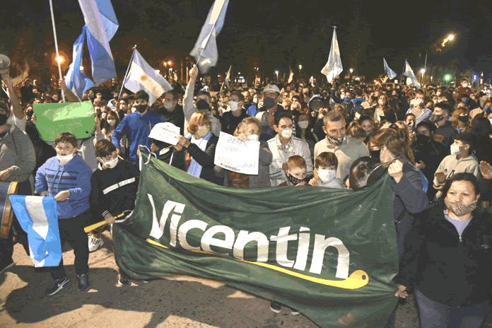 82P-VICENTIN EN EL PEOR ESCENARIO PENSADO POR EL PRESIDENTE FERNÁNDEZ