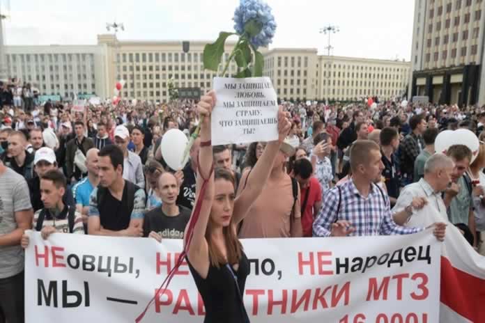 172IN-Bielorrusia. Amenazan con reclutamiento militar a los estudiantes que protesten en marchas