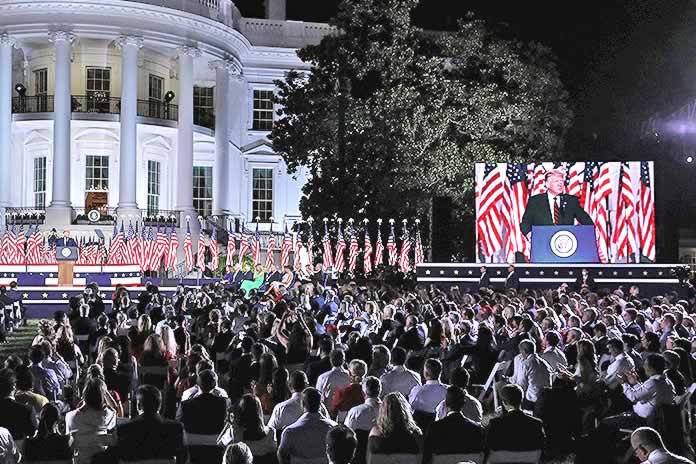 177IN-Trump aceptó su postulación desde la Casa Blanca y atacó a su oponente Biden