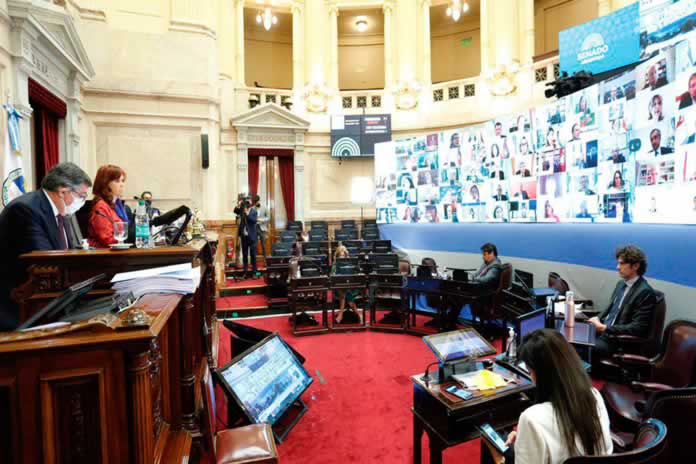 P-SESION EN EL SENADO VIRTUAL