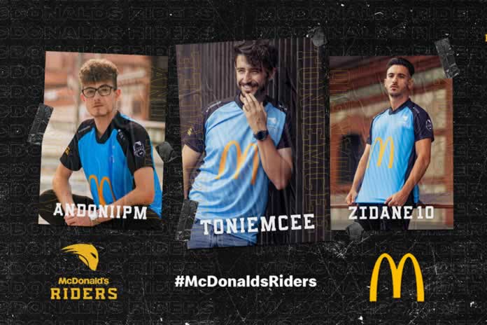 111EN-MACDONALS ENTRÓ AL ESPORT CON LOS RIDERS
