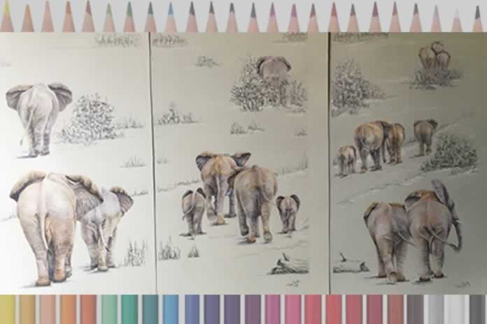142CC-El arte de Tana Pujals Un gigante “el elefante”, criaturas gentiles y bonachonas