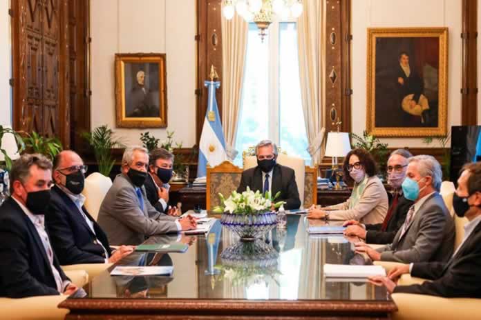 407P- Audiencia Presidente Fernández con Mesa de Enlace